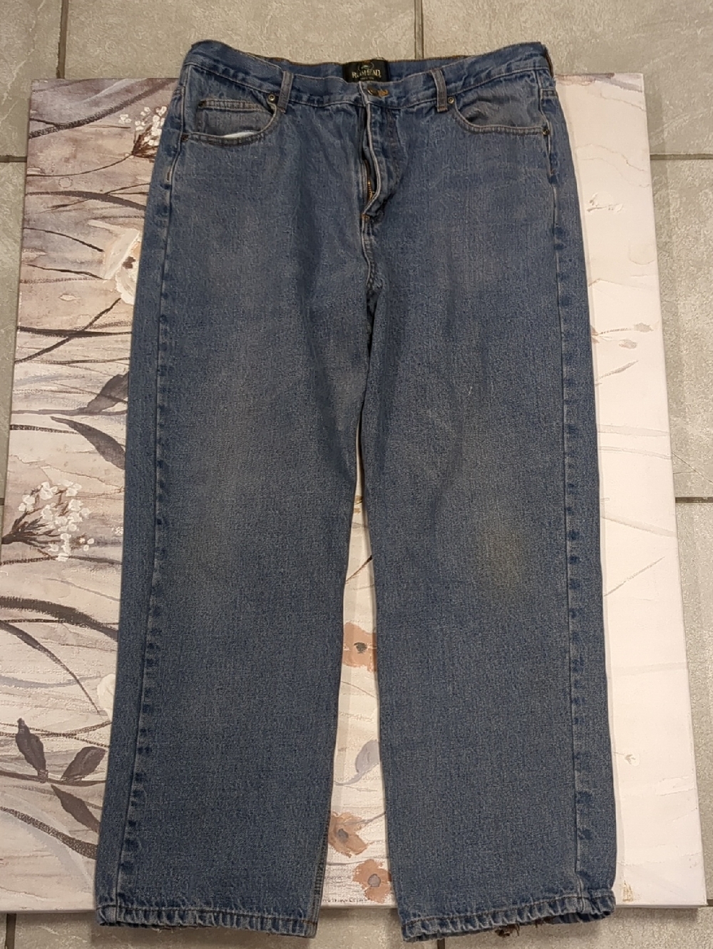 RedHead Men's Medium Blue Straight Jeans
